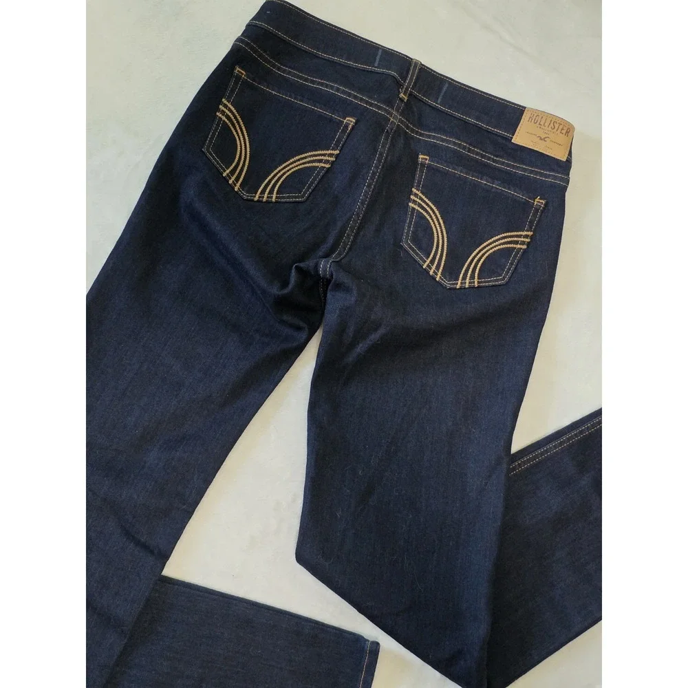 Hollister Y2K Womens 28x32 7R Dark Wash Low Rise Straight Leg Denim Jeans
